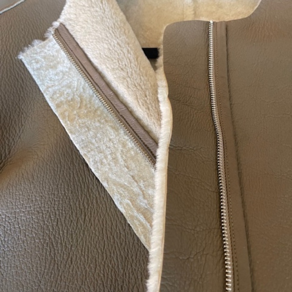 Shearling Reversible Jacket By Maje - image 8